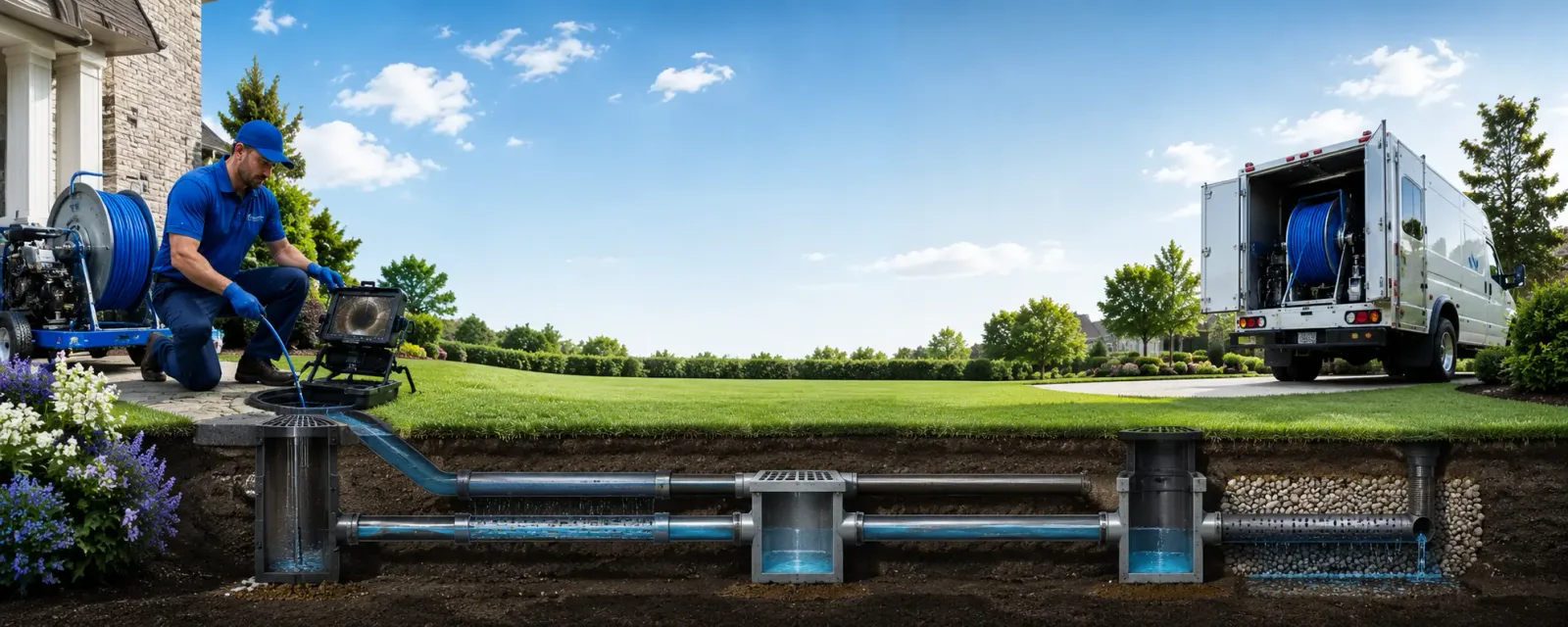 Outdoor drain cleaning information for Marlette, MI